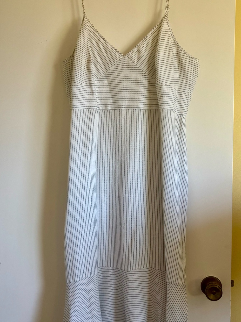 Banana Republic linen-cotton blend midi dress